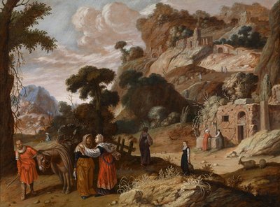 Ruth beschließt mit Naomi nach Bethlehem zu ziehen von Jacob Symonsz Pynas or Pinas